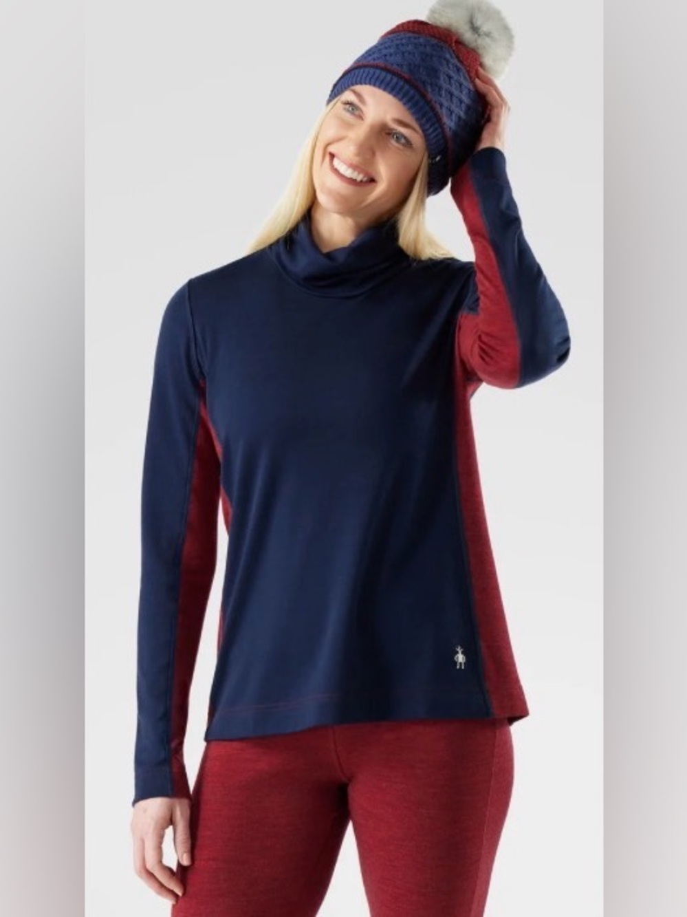 Smartwool Classic Thermal Merino Mock Neck Women’s Sz M
